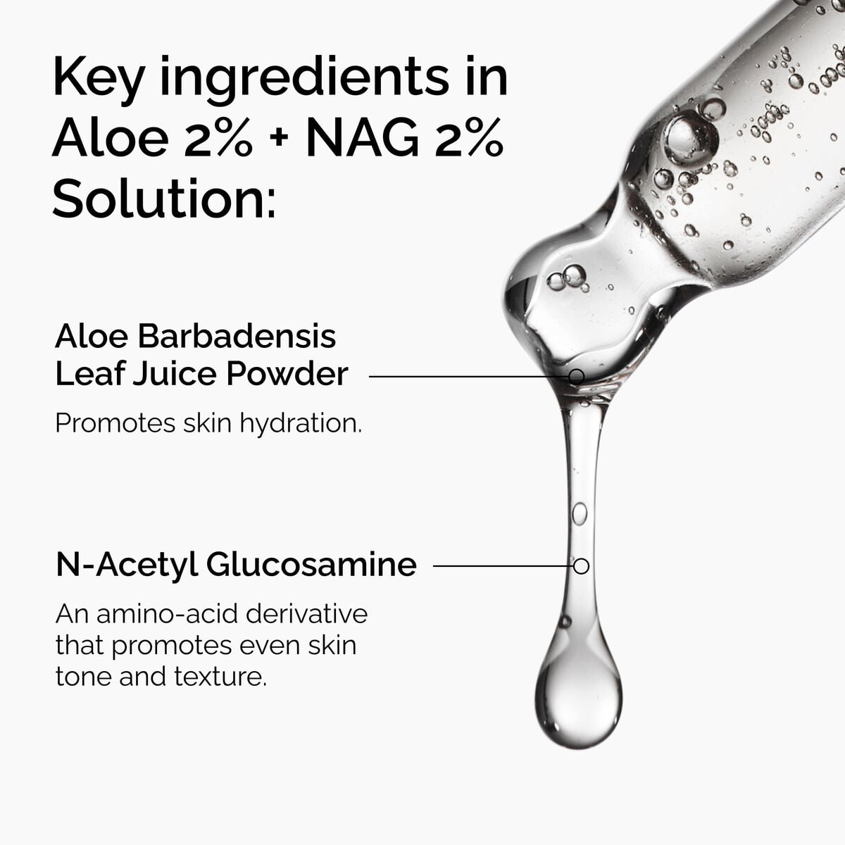 Aloe 2% + NAG 2% Solution - Skin Support