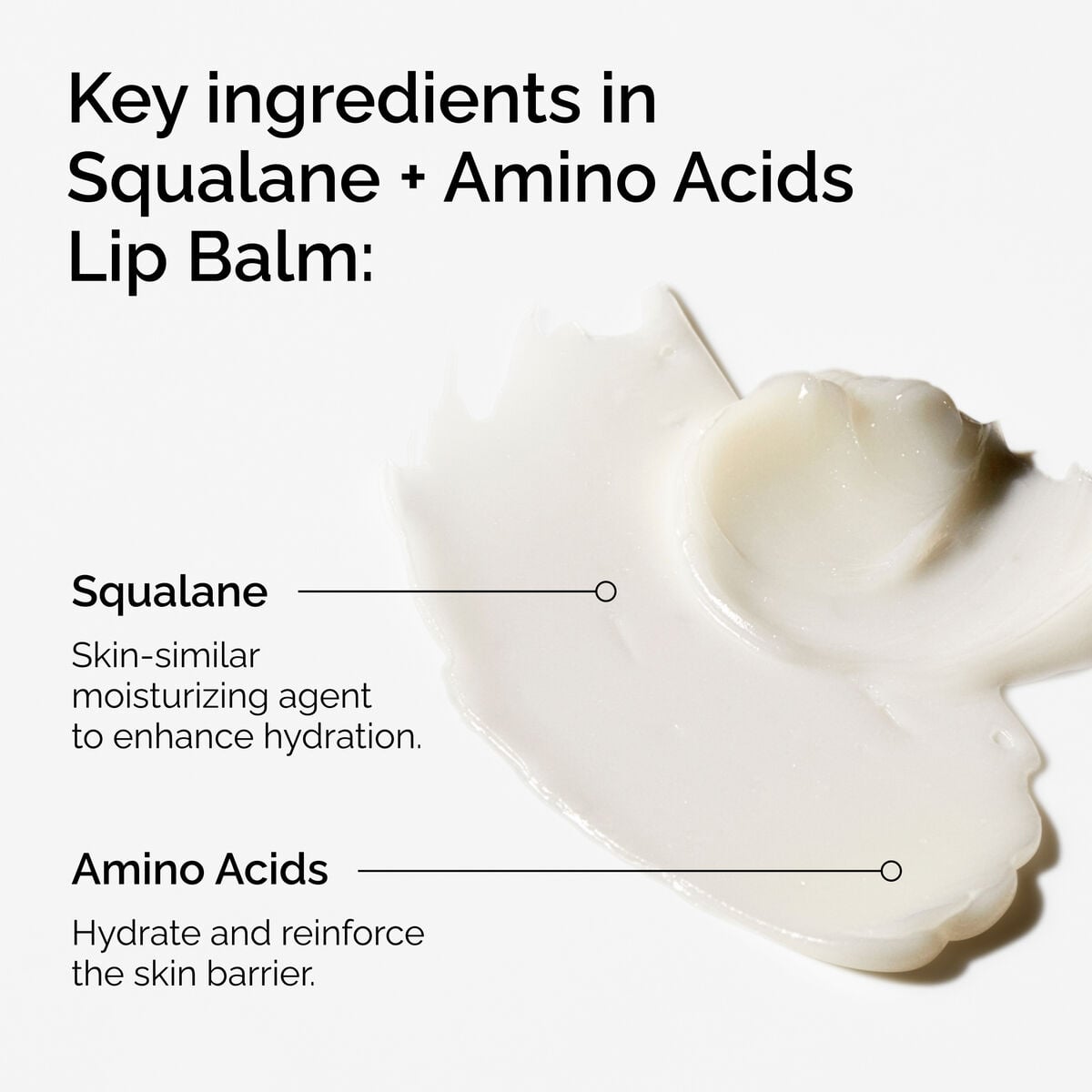 Squalane + Amino Acids Lip Balm - Smooth Finish